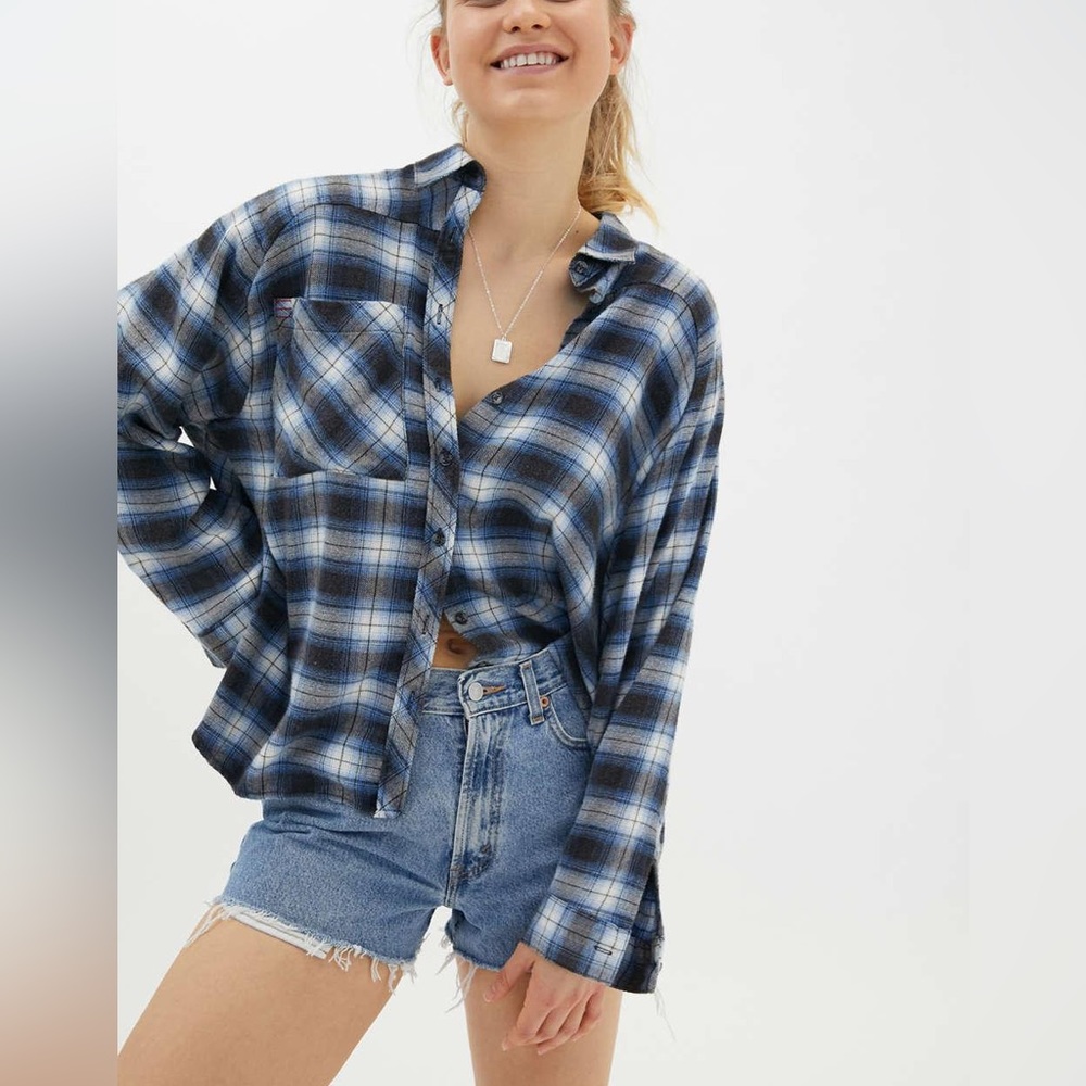 Urban Outfitters BDG blue flannel